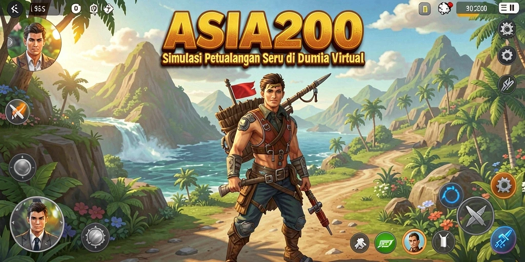 Tampilan gameplay ASIA200 yang menarik dan interaktif.