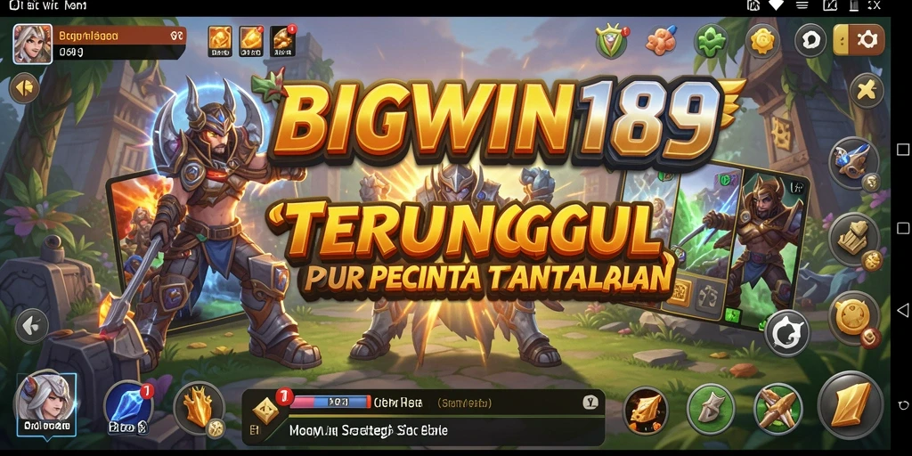 Screenshot utama menampilkan gameplay strategis menantang dan menarik.