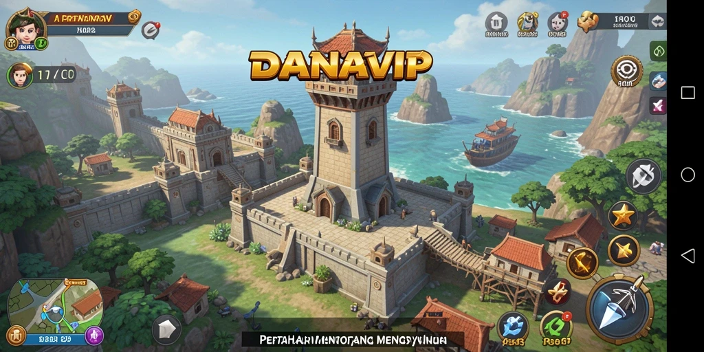 Tampilan gameplay menyenangkan dari permainan Tower Defense.