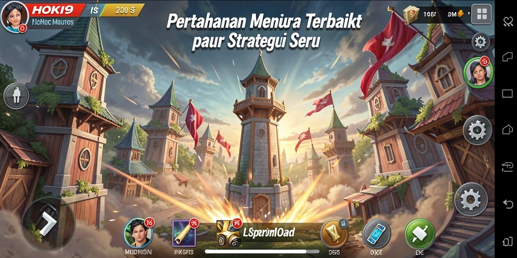Tampilan gameplay HOKI9 yang mendebarkan di Tower Defense.
