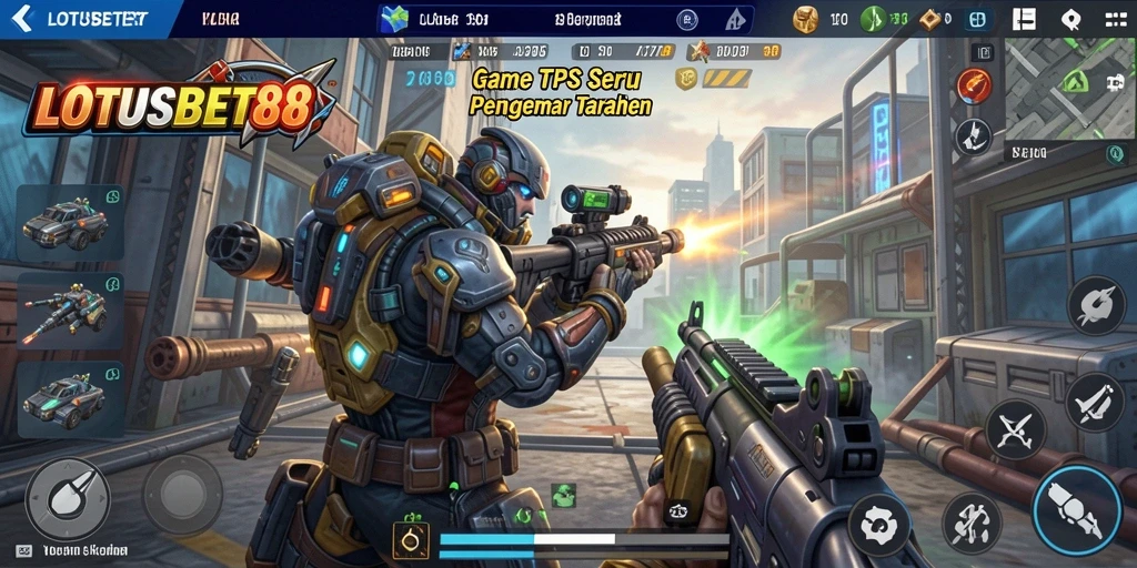 Screenshot gameplay LOTUSBET88 menyoroti keseruan taruhan TPS.