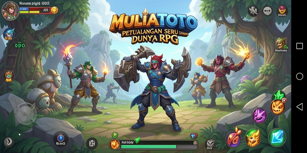 Screenshot gameplay seru MULIATOTO yang menampilkan aksi RPG.