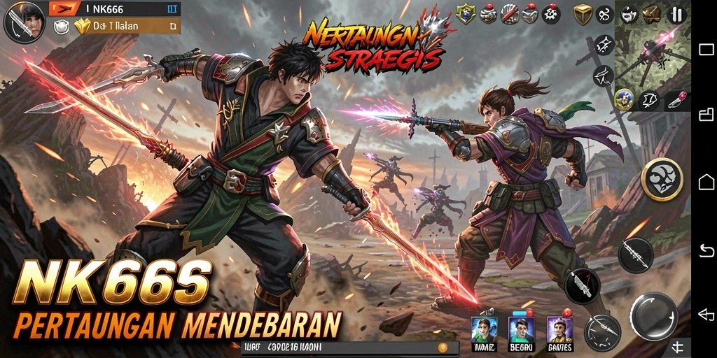 Tampilan gameplay NK666 yang seru dan penuh strategi.
