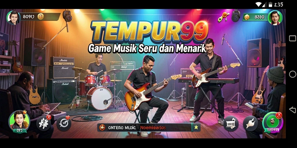 Gameplay seru TEMPUR99 dengan irama musik yang menggugah semangat.